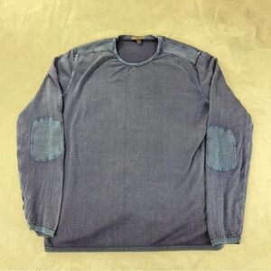 John Varvatos Men's Sz XL 100% Cotton Long Sleeve Crewneck Sweater Made in China